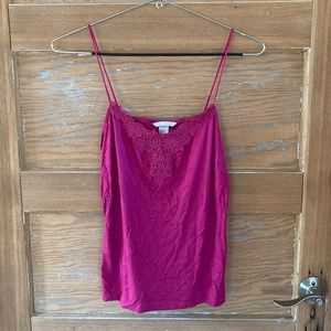 LIKE NEW H&M embroidered lace spaghetti strap top